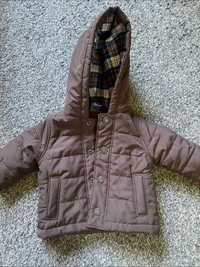 Carter's Brown Hooded 3m Puffer Jacket
